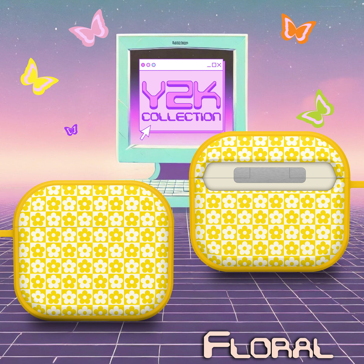 Y2K Pink Heart Pattern Case Cover for Apple AirPods Gen 3 - Image 14