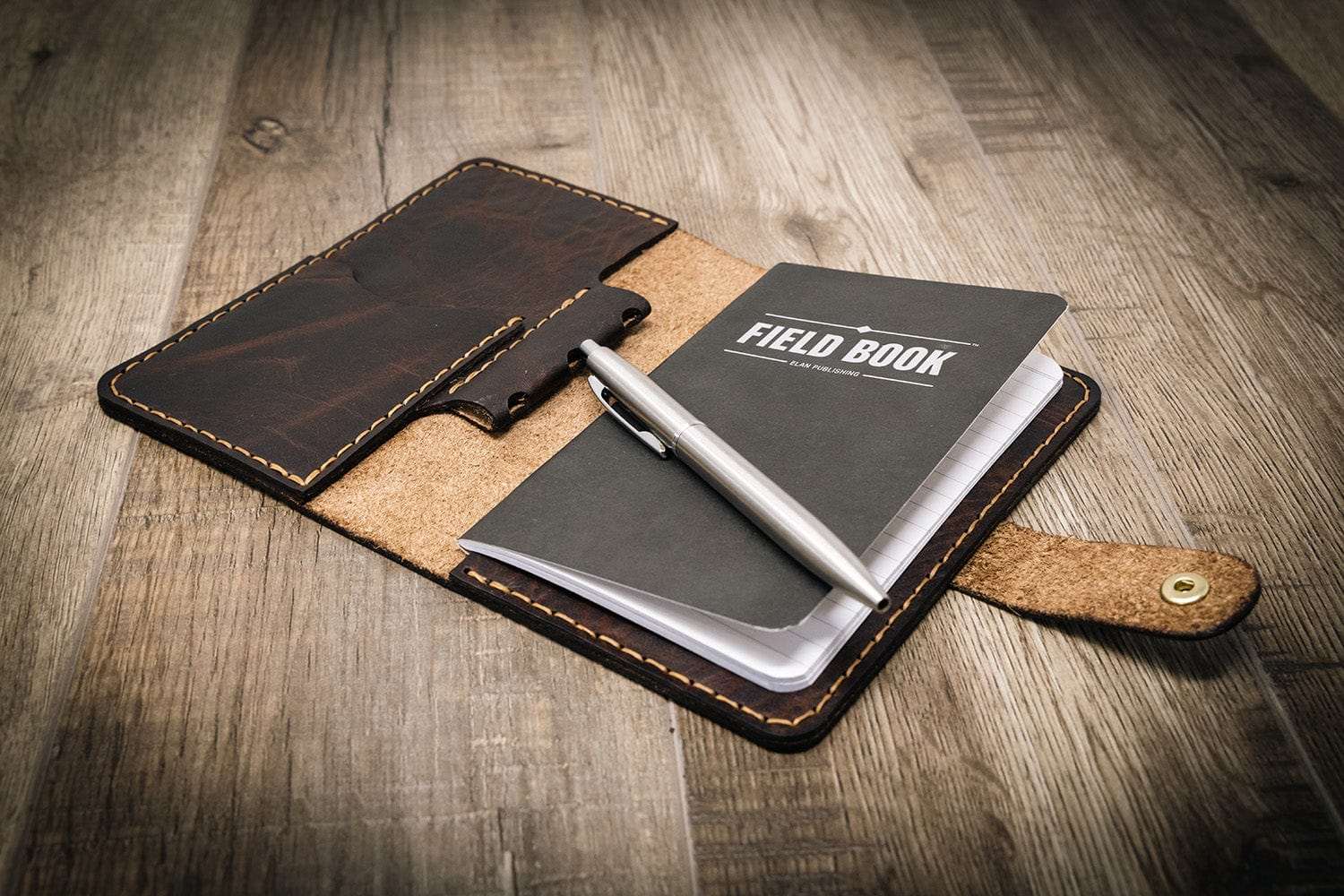 Leather Field Notes Cover -  Walnut Brown