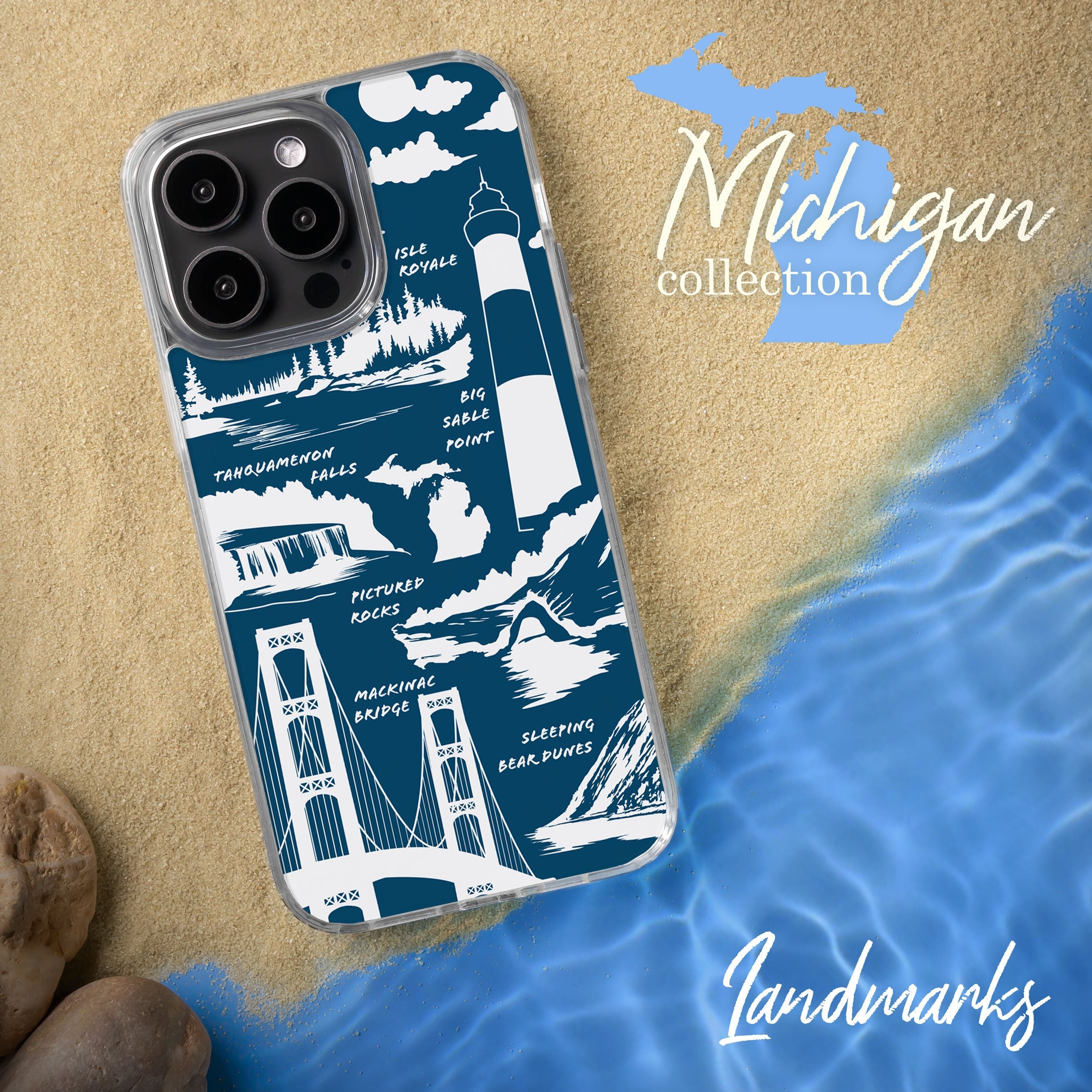 Michigan HD Apple iPhone 15 Series Mag-Safe Phone Case