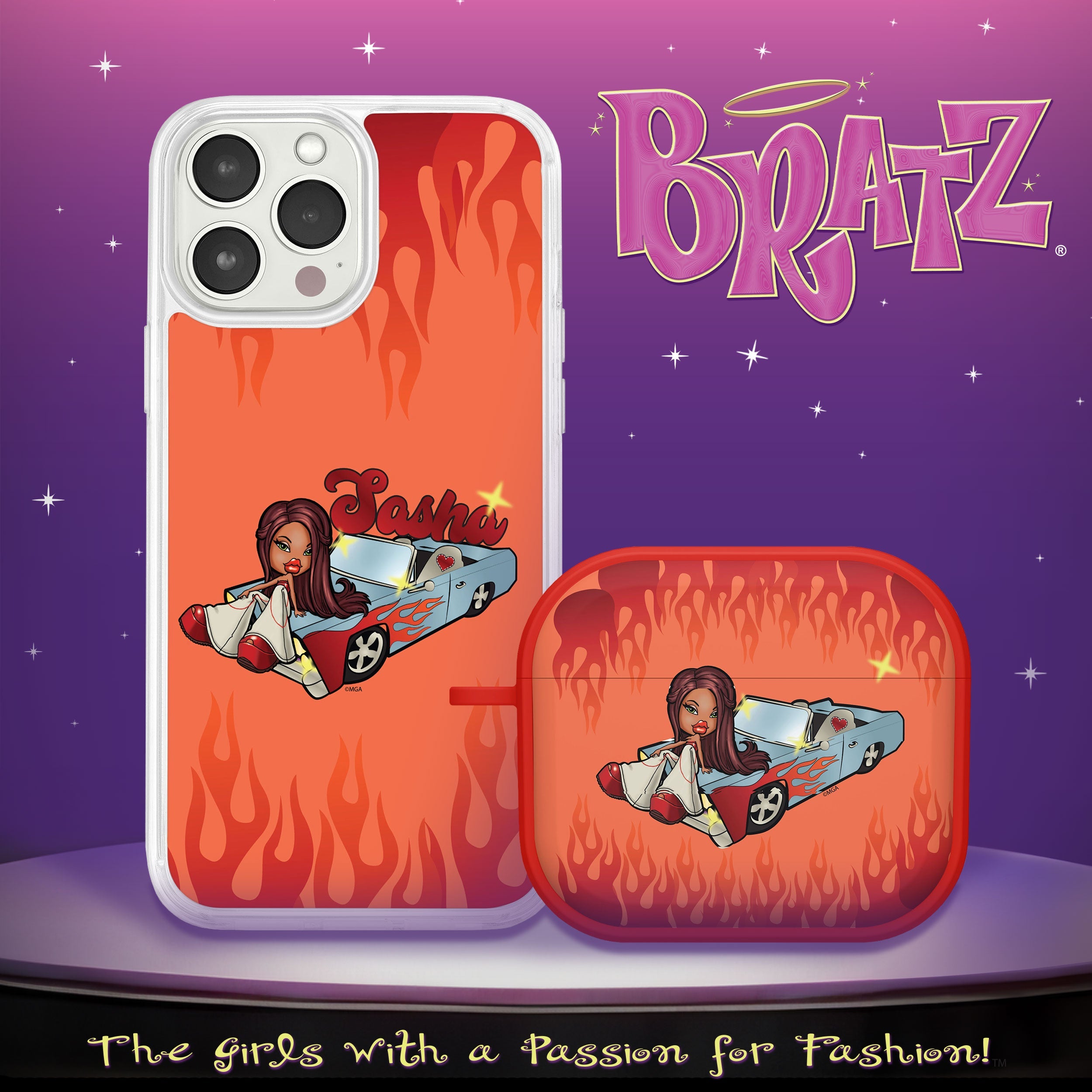 Bratz® Passion For Fashion HD Apple iPhone 13 Mag-Safe Phone Case and AirPods Gen 3 Combo Package