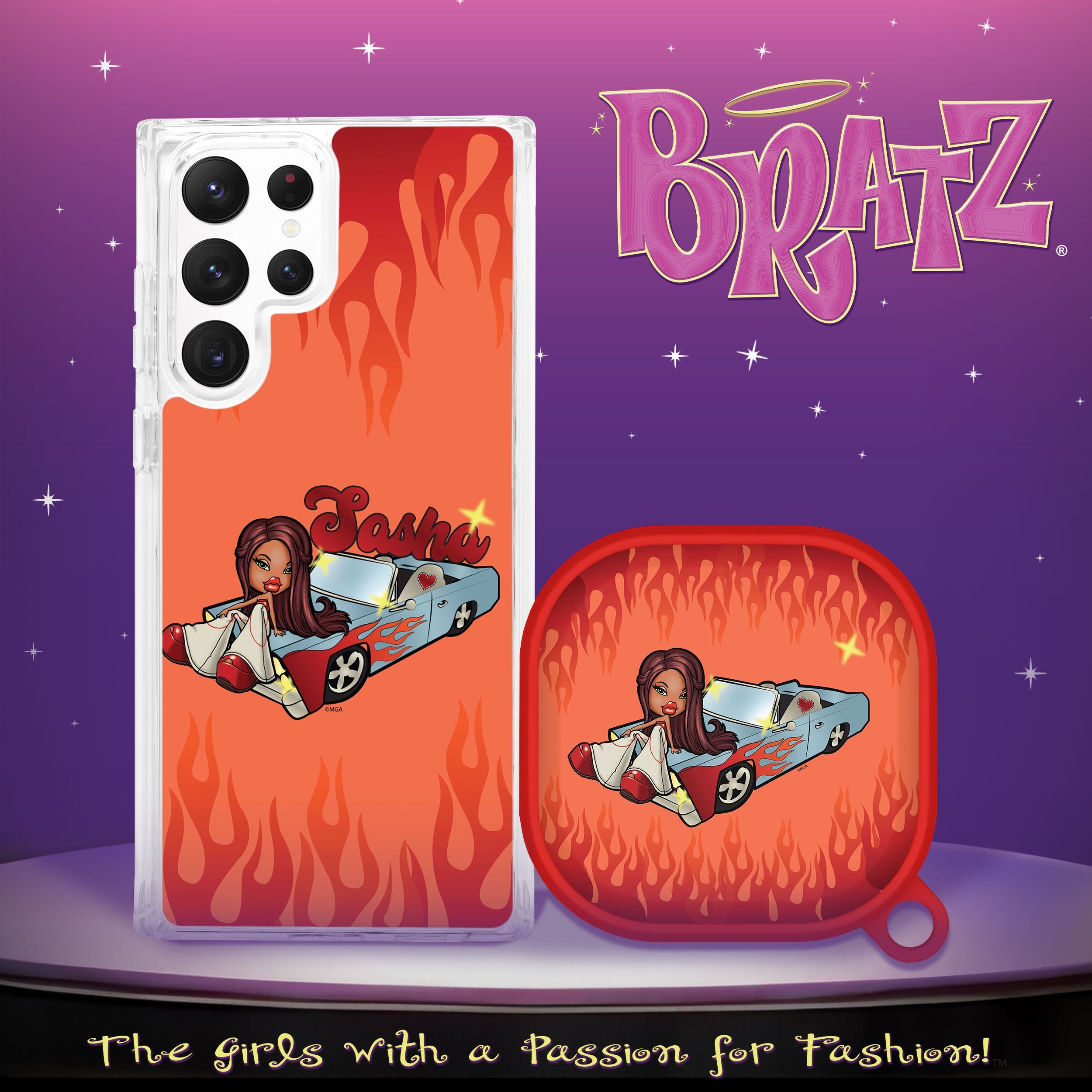 Bratz® Passion For Fashion HD Samsung Galaxy S23 Series and Buds Pro Combo Package
