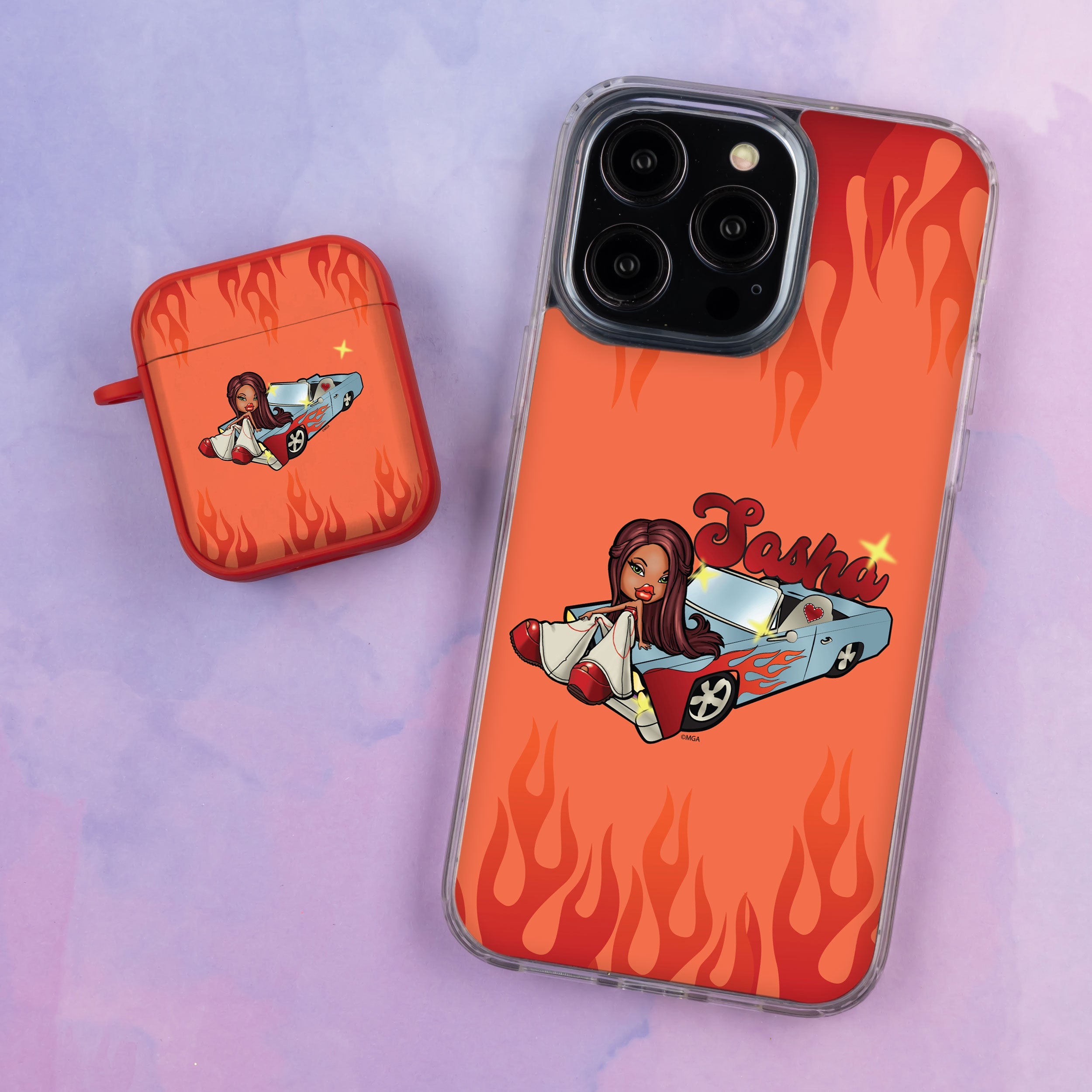 Bratz® Passion For Fashion HD Apple iPhone 15 Mag-Safe Phone Case and AirPods Gen 1 & 2 Combo Package