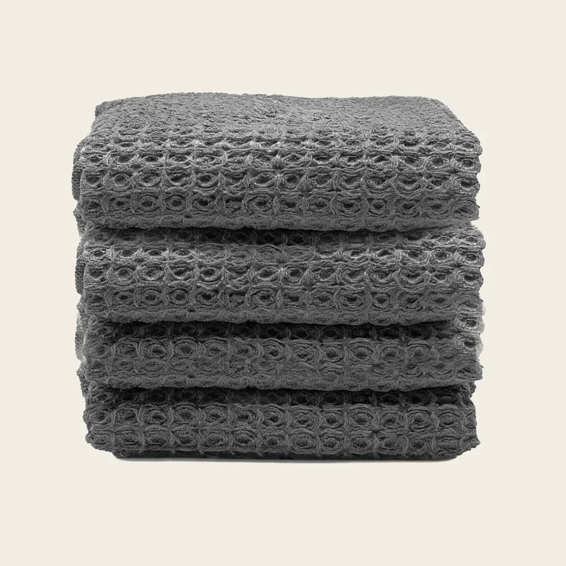 Sedona White Cotton Waffle Weave Bath Towel
