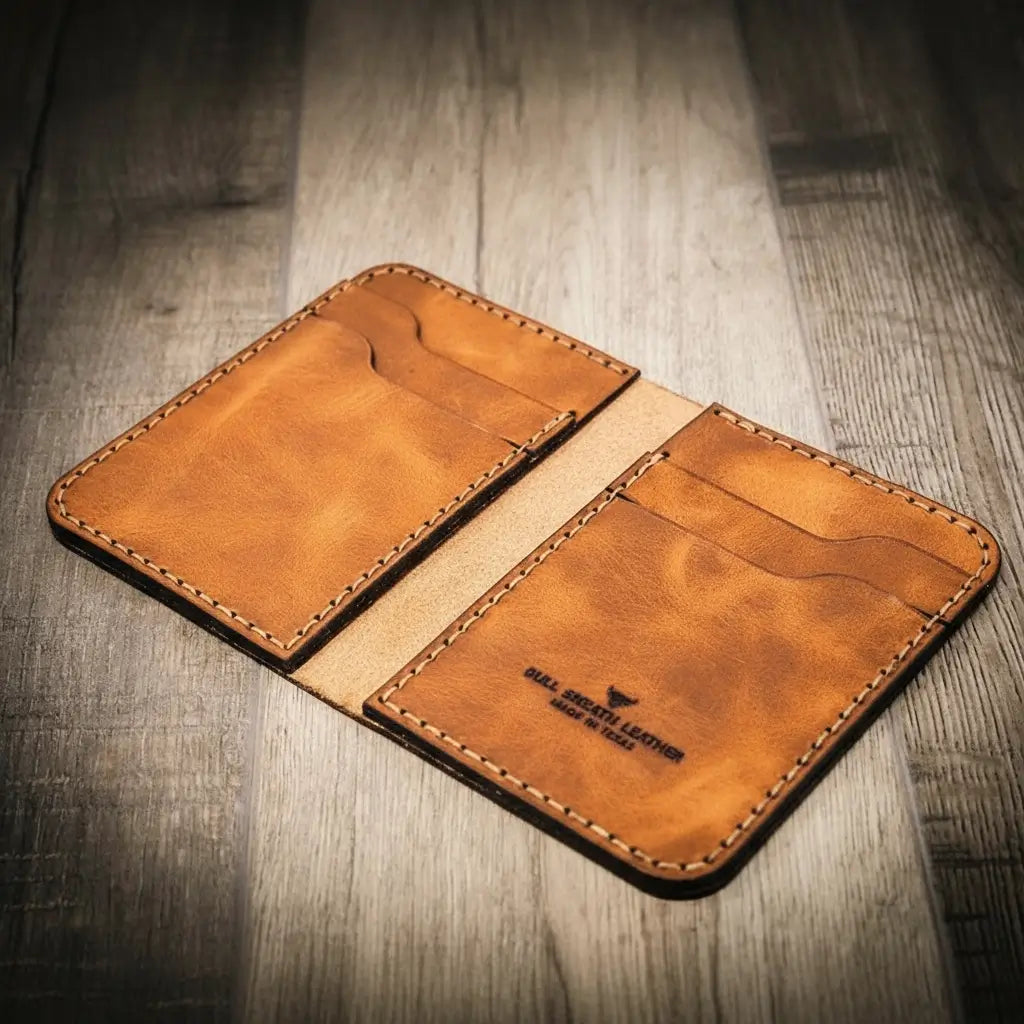 The Tyler Vertical Wallet - Chestnut Brown