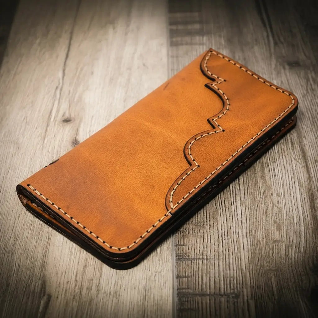 Western Long Wallet - Chestnut Brown