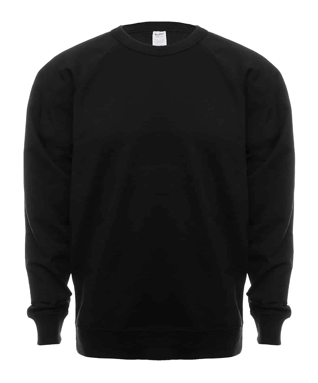 French Terry Crew Neck Fleece Pullover Lightweight Sweatshirt