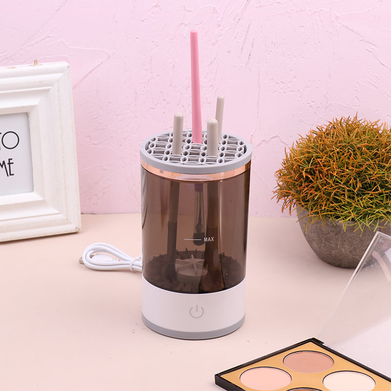 Portable Electric Makeup Brush Cleaner Machine - USB Rechargeable
