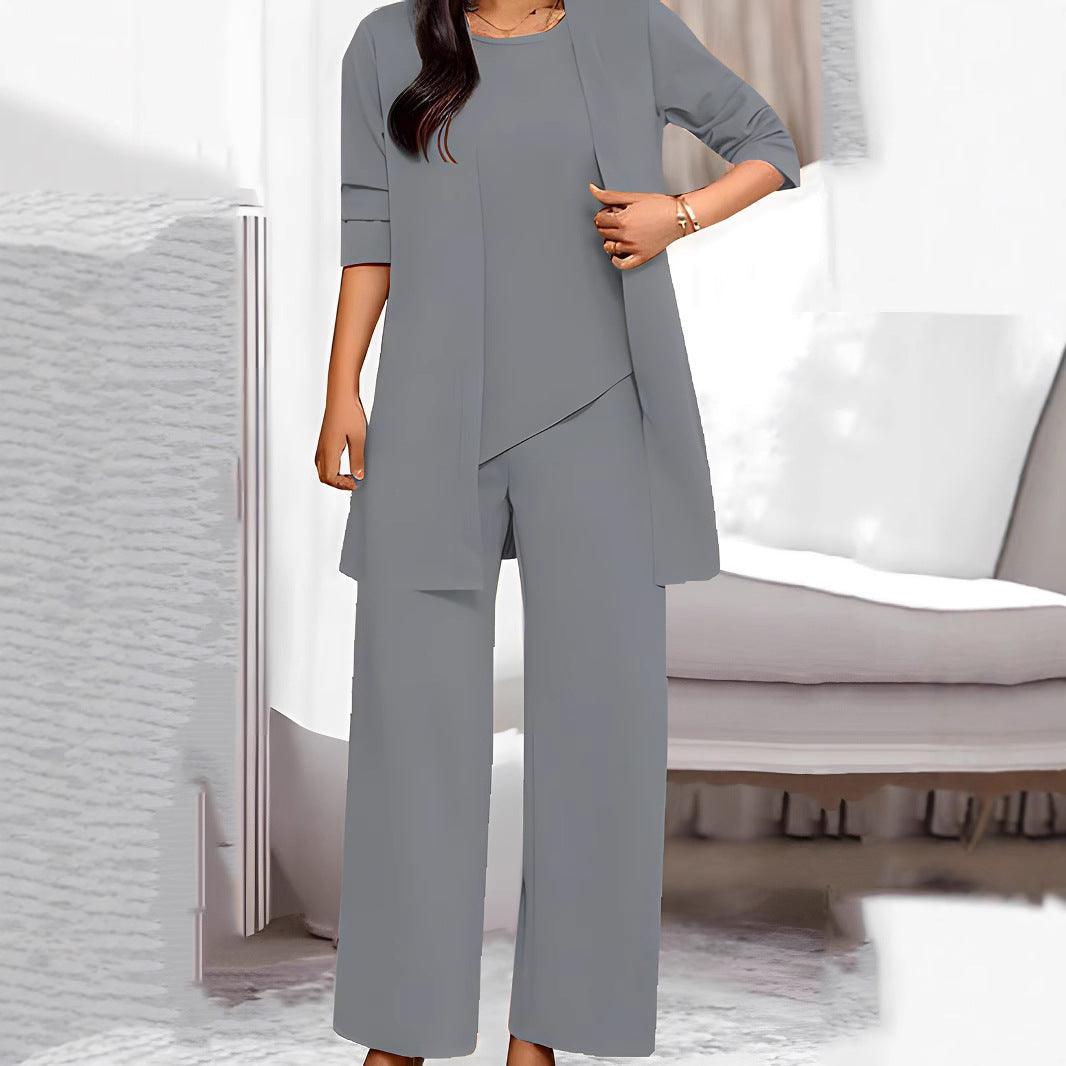 Women's 3-Piece Loose Outfit Set in Red - Image 7