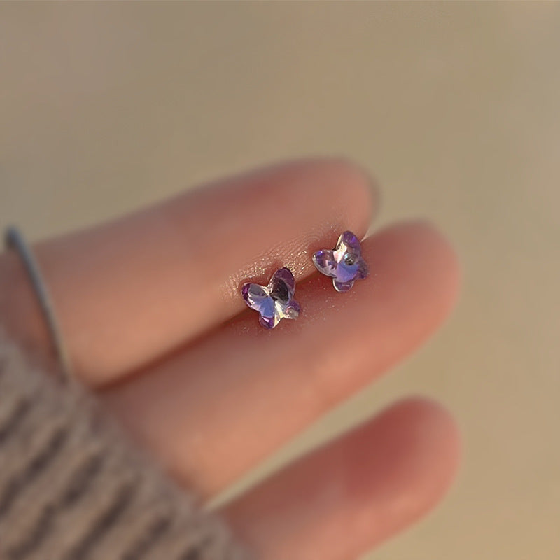 Vera Lux tiny gold heart studs, designed for all-day comfort and sleepable wear.