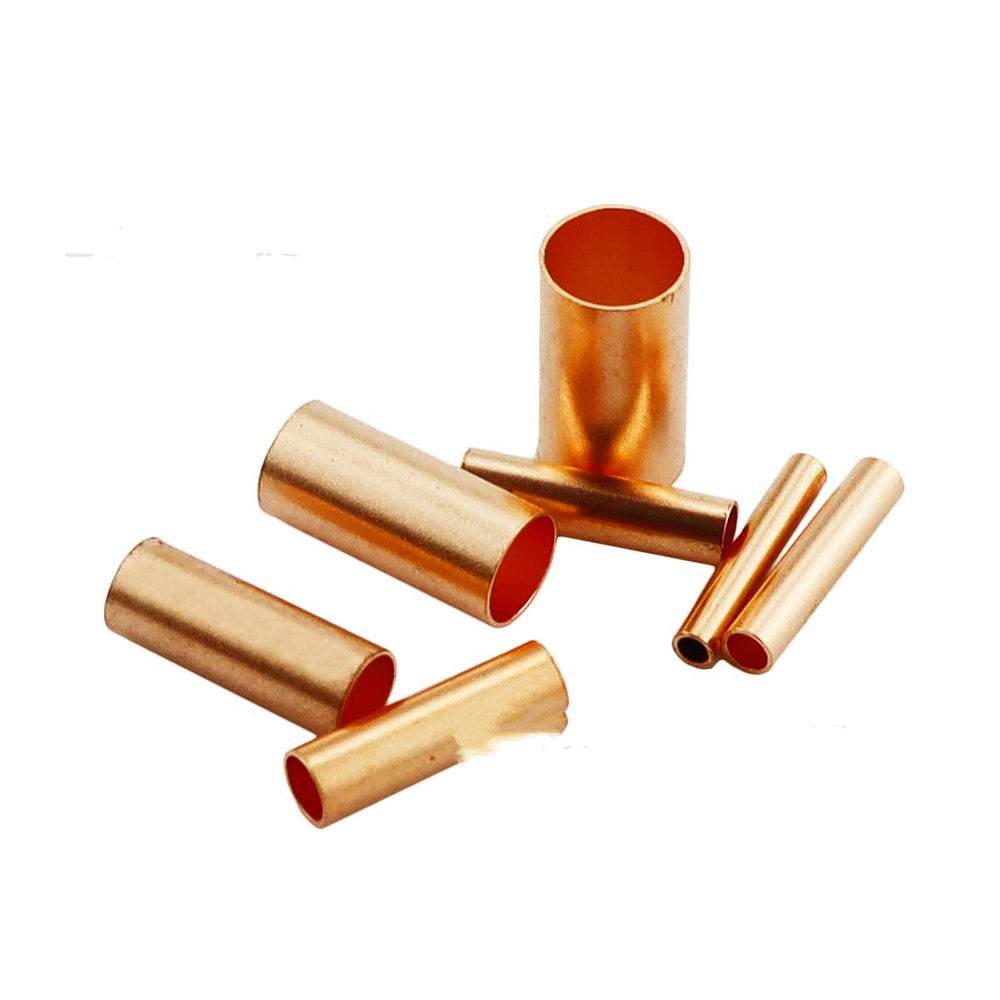 250pcs Copper Fittings Boxed Straight Red Copper Pipes