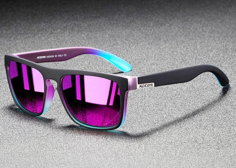 Square Mirror Polarized Sport Sunglasses UV400 Ultralight