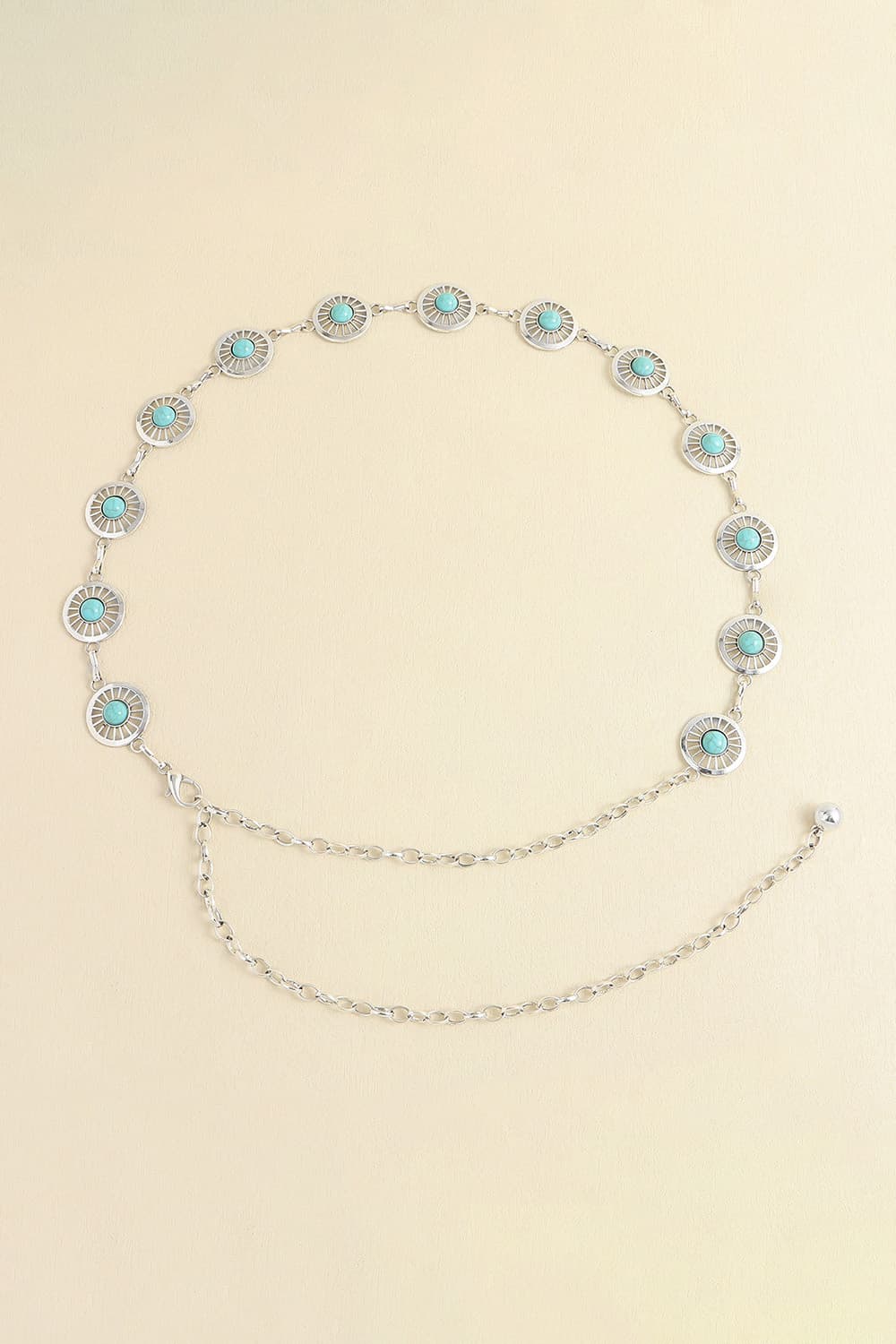 Vintage Turquoise Alloy Belt | Statement Accessory