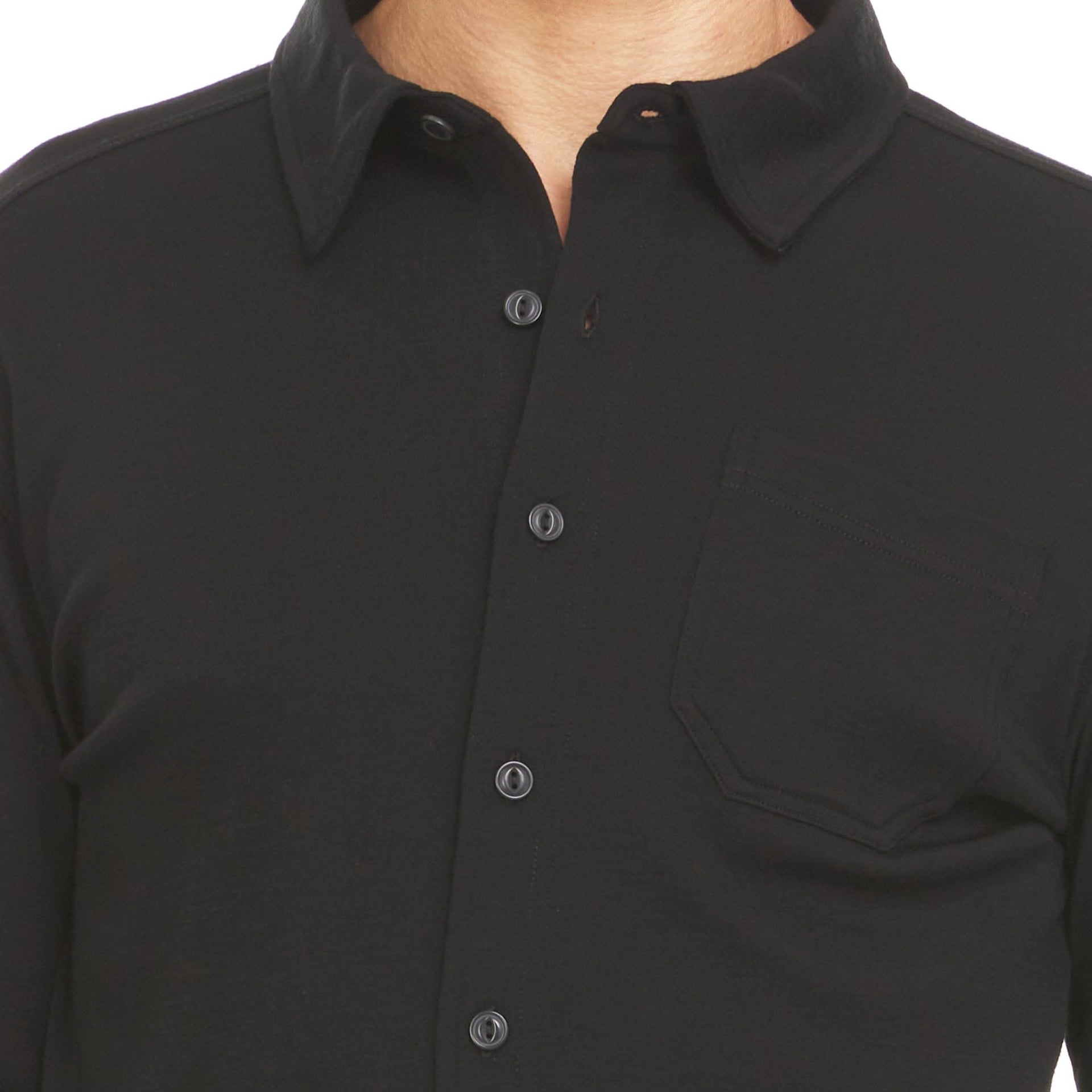 Men's Midweight 100% Merino Wool Button Down Shirt