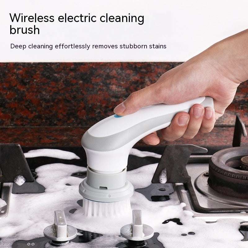 4-in-1 Electric Cordless Spin Scrubber for Deep Home Cleaning
