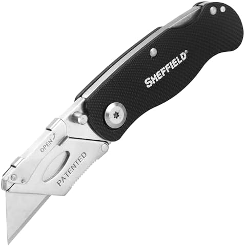 Sheffield Folding Utility Knife, Accepts Standard Utility Knife Blades