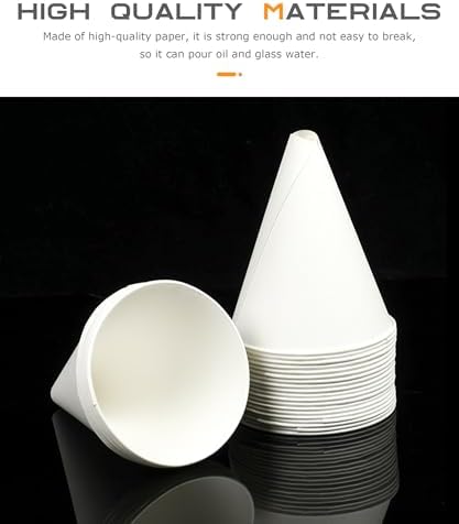 SCUARI 50PCS 6 oz Funnel, Car Accessories Paper Funnels