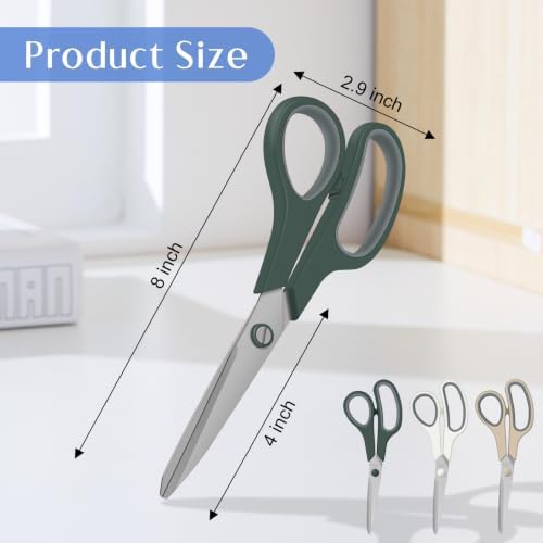 3 Pack All Purpose Scissors for Office School Craft Scrapbook