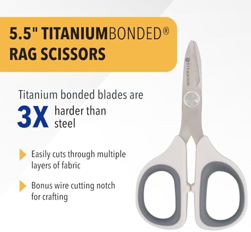 Westcott 5.5" Rag Snips, Quilting & Sewing Scissors