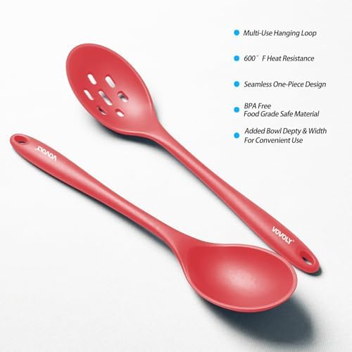 Vovoly Silicone Spoons for Cooking