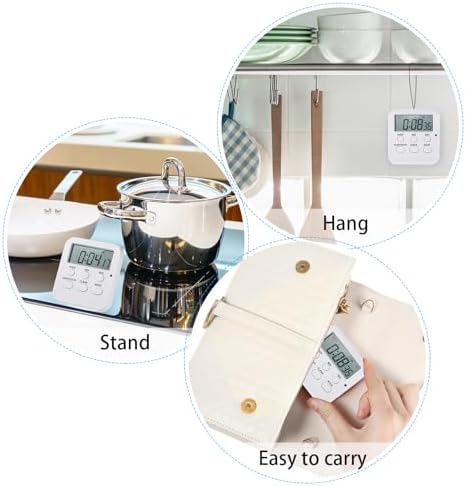 Weewooday 12 Pcs Digital Kitchen Magnetic Timer Bulk Classroom Count up