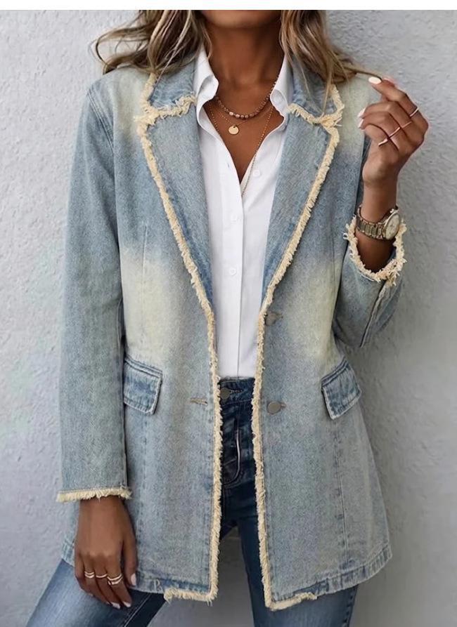 Women's Vintage American-Style Loose Denim Jacket