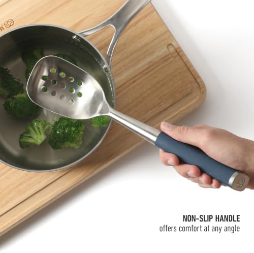 Calphalon Edge Slotted Spoon, Kitchen Stainless Steel Strainer Spoon