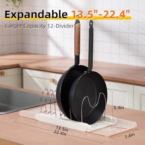 Pot Rack -Expandable Pan Organizer
