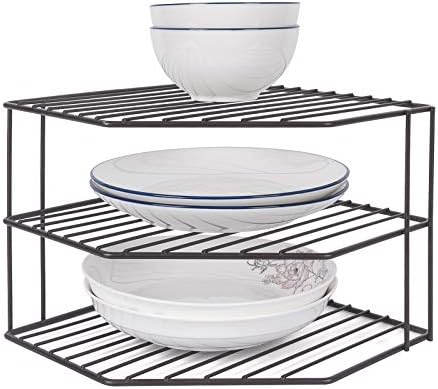 3-Tier Corner Shelf Counter and Cabinet Organizer