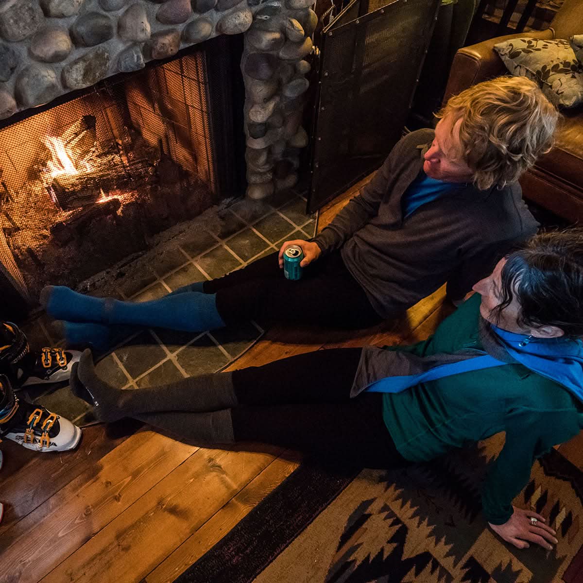 Men's 3/4 Length Merino Wool Ski Base Layer Bottoms
