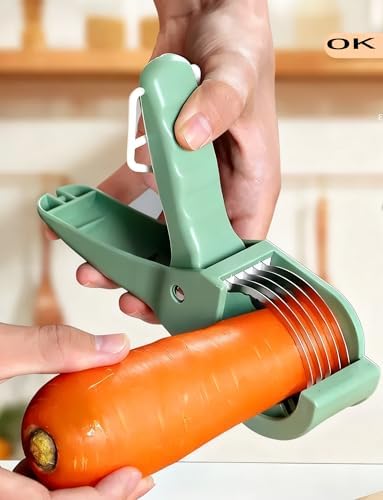Herb Scissors, 5 Stainless Steel Blades Kitchen Salad Chopper, Dishwasher Safe