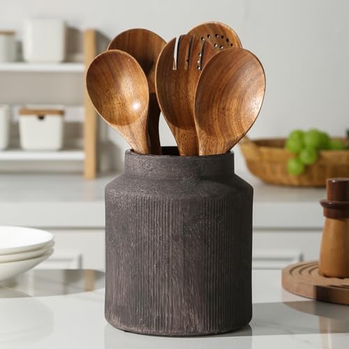 Farmhouse Ceramic Farmhouse Kitchen Utensil Holder