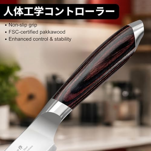 imarku Bread Knife 10 Inch, Japanese Professional Grade Serrated Bread Knife