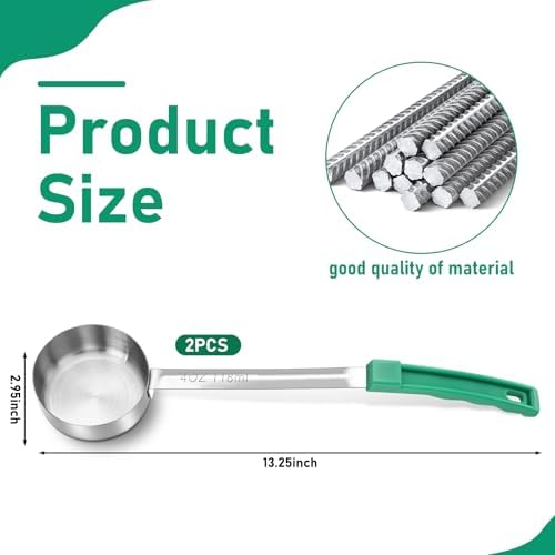 Teenyyou 2 Pcs Portion Control Serve Spoons, 4 oz