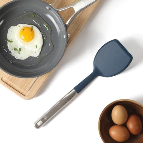 Calphalon Prime Solid Turner, Cooking Spatula, Kitchen Spatula, Stainless Steel