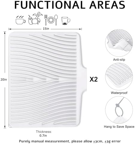 TIKNIK Silicone Dish Drying Mat