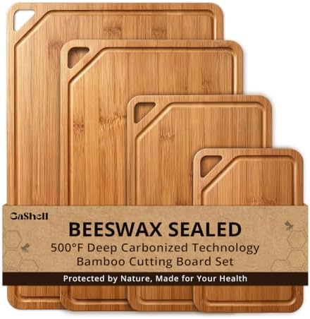 GASHELL Bamboo Cutting Board Set