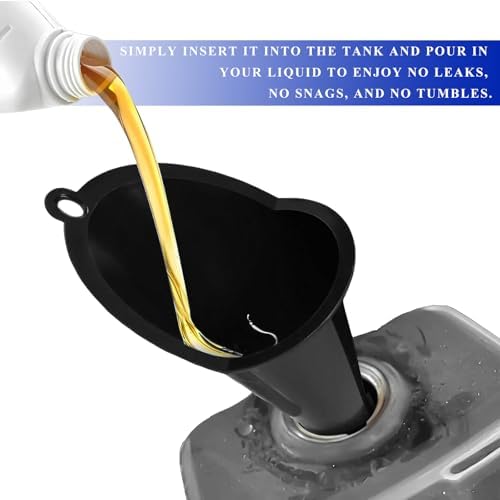 Oil Funnel, Flexible Multi-Function Automotive Oil Funnel, Spill-Proof Plastic