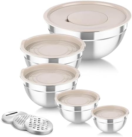 TeamFar Mixing Bowls with Lids
