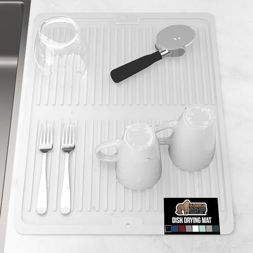 GORILLA GRIP Patented BPA-Free Silicone Dish Drying Mat