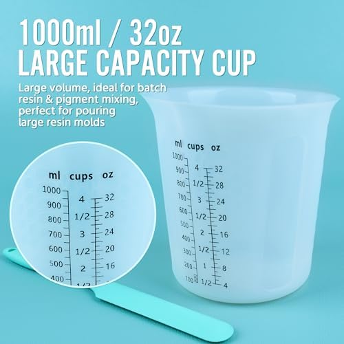Silicone Resin Mixing 1L Measuring Cup Set