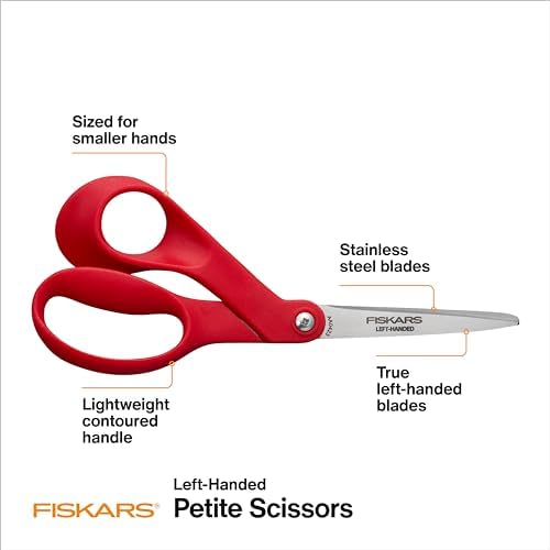 Fiskars 7" Petite Left-Handed All-Purpose Scissors