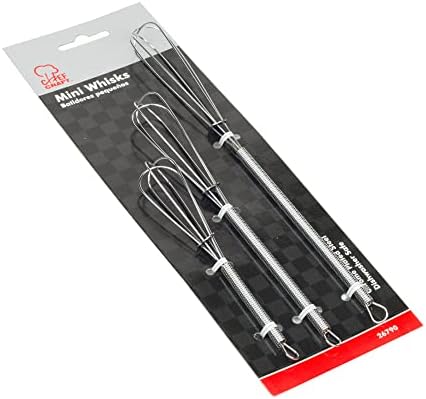 Chef Craft Classic Mini Sturdy Whisk, and 9 inch 3 piece set