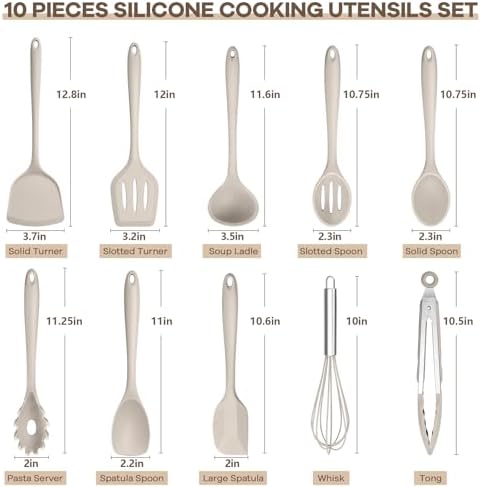 TeamFar Silicone Cooking Utensils