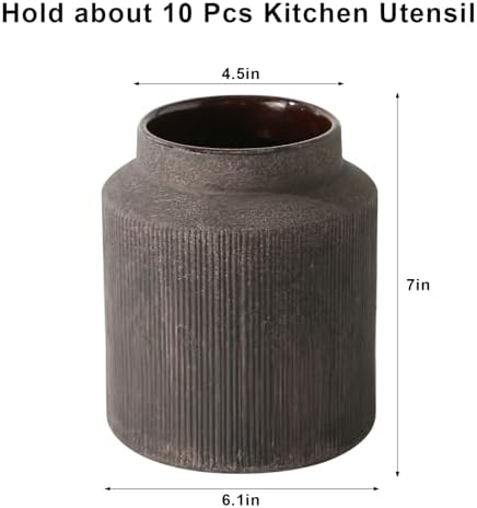 Farmhouse Ceramic Farmhouse Kitchen Utensil Holder