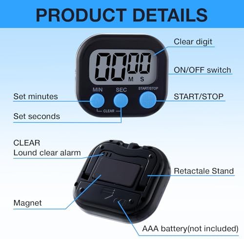 Leumoi 24 Pack Multi-Function Digital Timers