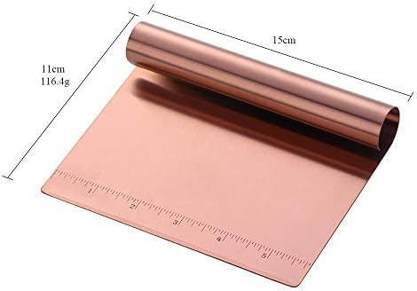 Stainless Steel Multifunctional Flour Scraper Mirror Polished Cake & Pizza