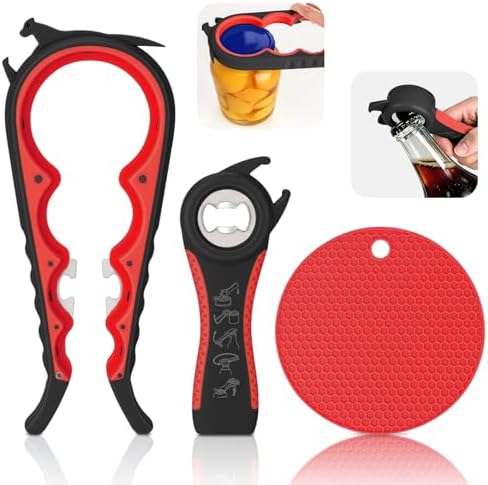 Jar Opener Set for Seniors, Weak Hands