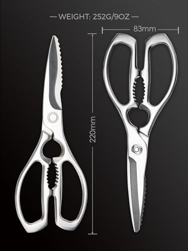 Kitchen Scissors, Forged Stainless Steel Shears