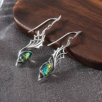 European And American Style Fashionable Retro Waterdrop Pendant Earrings