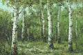 Original Birch Trees giclee on 24x36 gallery-wrapped canvas by artist Reagan